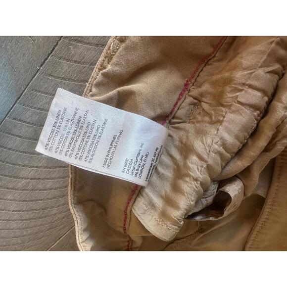 Anthropologie Maeve The Colette Linen Blend Full Length Wide-Leg Pants Size 32 - Picture 6 of 12